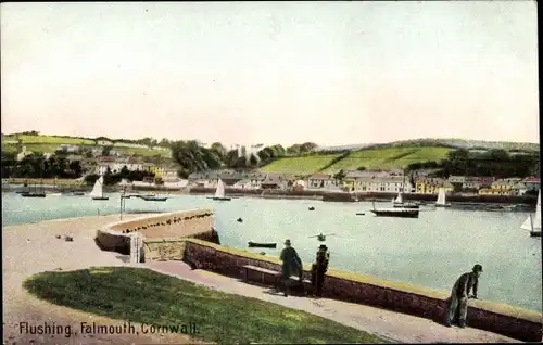 Ak Falmouth Cornwall England, Flushing
