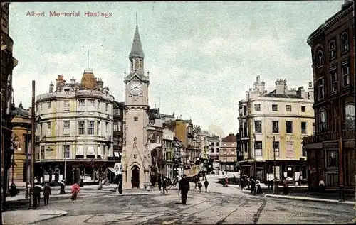 Ak Hastings East Sussex England, Albert Memorial