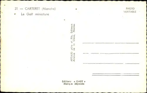 Ak Carteret Manche, Le Golf miniature, Minigolf