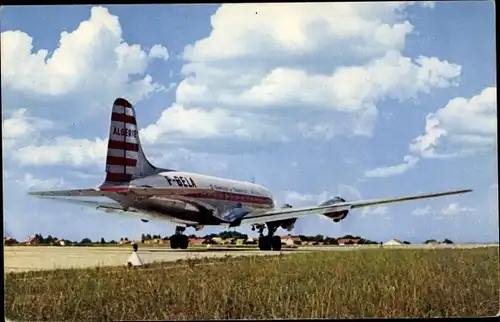 Ak Quadrimoteur Douglas DC 4, Cie Air Algérie, Passagierflugzeug, F-BELA