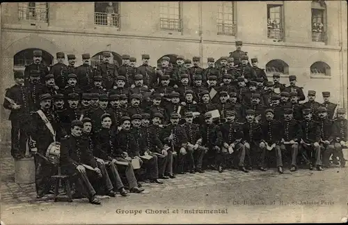 Ak Groupe Choral et Instrumental, Französisches Militärorchester