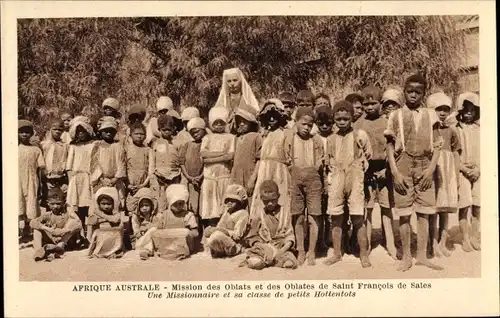 Ak Afrique Australe, Mission des Oblats et des Oblates de Saint Francois de Sales, petits Hottentots