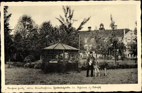 Ak Rheine in Westfalen, Pony Fritz, Kinderheim Gottesgabe