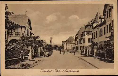 Ak Grünstadt in der Pfalz, Asselheimerstraße