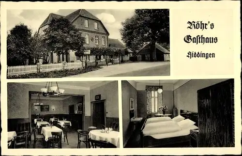 Ak Hiddingen Visselhövede in Niedersachsen, Röhrs Gasthaus