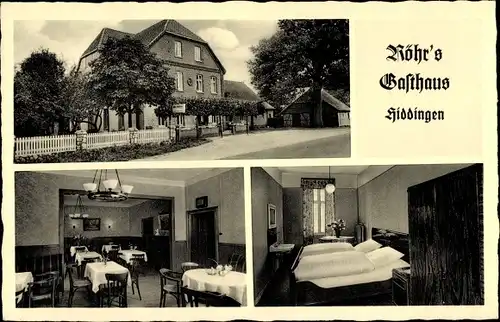Ak Hiddingen Visselhövede in Niedersachsen, Röhrs Gasthaus