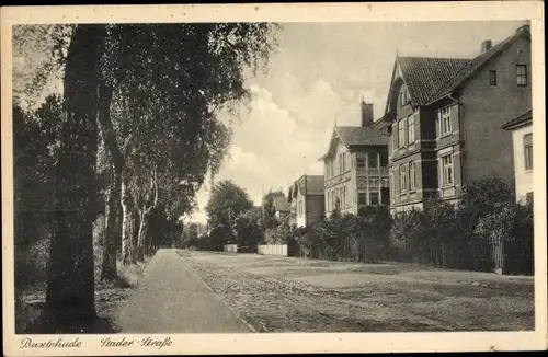 Ak Buxtehude in Niedersachsen, Stader Straße