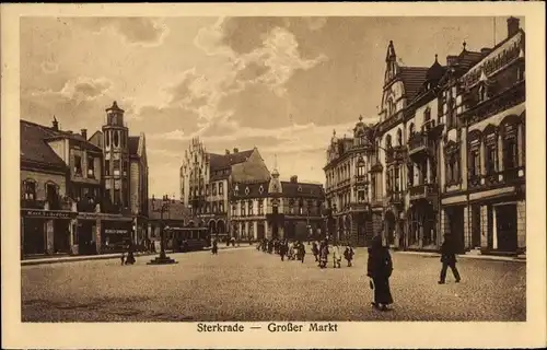 Ak Sterkrade Oberhausen am Rhein, Großer Markt