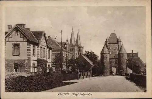 Ak Xanten am Niederrhein, Siegfriedstraße