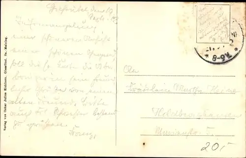 Ak Gießübel in Thüringen, Panorama Oberes Dorf, Unteres Dorf