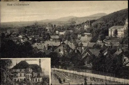 Ak Bad Liebenstein im Thüringer Wald, Sanatorium, Panorama