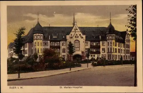Ak Buer Gelsenkirchen im Ruhrgebiet, St. Marien-Hospital