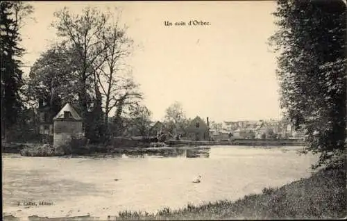 Ak Orbec en Auge Calvados, Un Coin d'Orbec