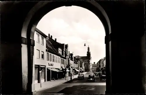 Ak Frankenthal in der Pfalz, Blick vom Wormser Tor