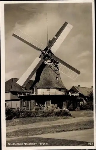 Ak Norderney in Ostfriesland, Windmühle