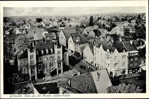 Ak Gütersloh, Blick von der Martin Luther Kirche