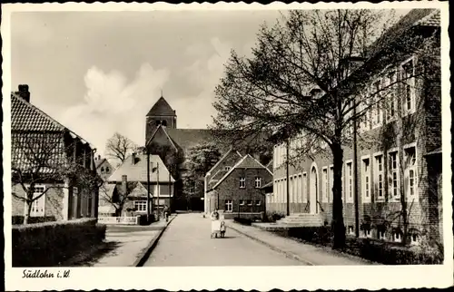 Ak Südlohn in Westfalen, Straßenpartie