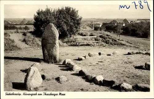 Ak Süderbrarup in Angeln, Hünengrab am Thorsberger Moor