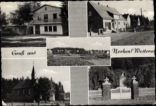 Ak Norken im Westerwald, Straßenpartien,Kirche, Ehrenmal