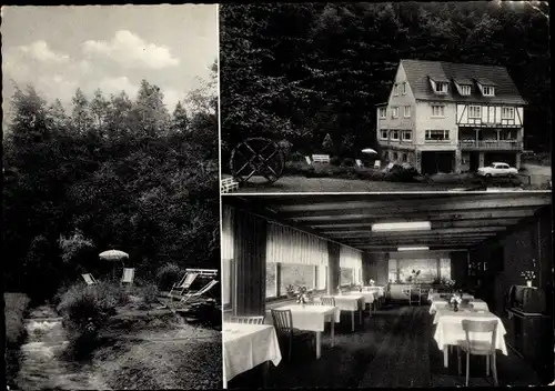 Ak Vierbuchermühle Waldbröl im Oberbergischen Kreis, Haus Waldfrieden