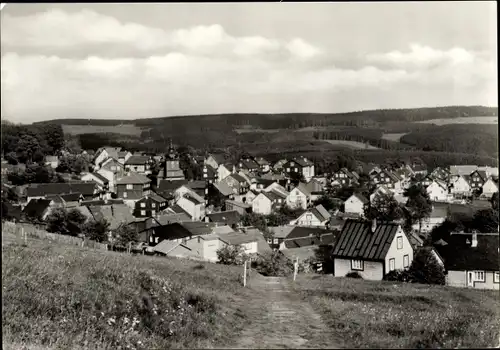 Ak Schnett Masserberg in Thüringen, Ortsansicht, Landschaft