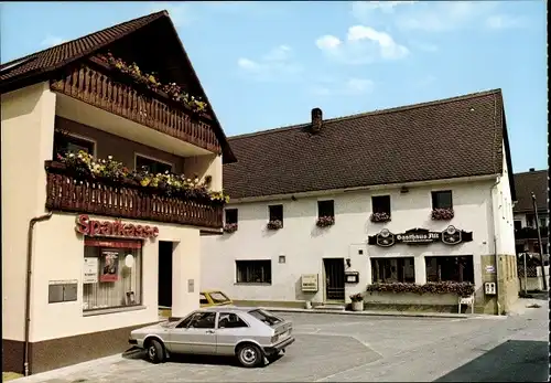 Ak Leutenbach in der Fränkischen Schweiz, Gasthaus Pension Alt, Sparkasse