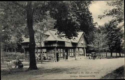 Ak Oberhof im Thüringer Wald, Untere Schweizerhütte