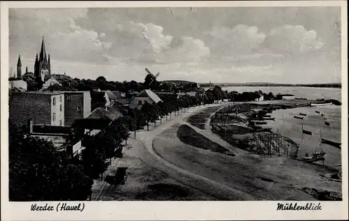 Ak Werder an der Havel, Mühlenblick