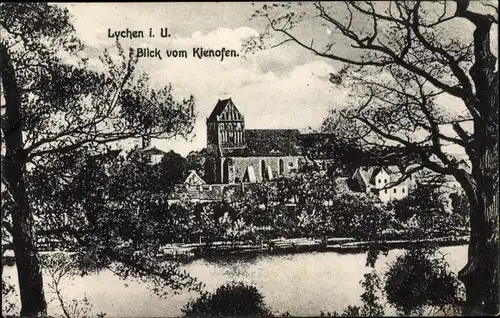 Ak Lychen in der Uckermark, Blick vom Kienofen, Stadtansicht