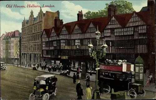 Ak Holborn Camden London England, Old Houses