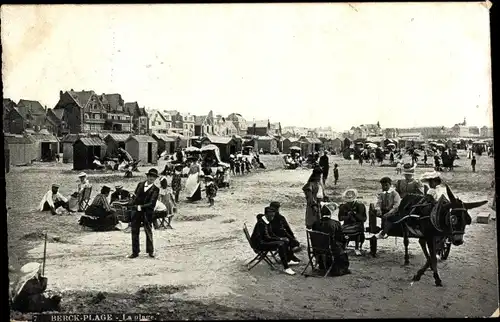 Ak Berck Plage Pas de Calais, La Plage