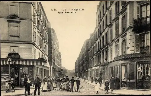Ak Pantin Seine Saint Denis, Rue Pasteur