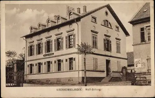 Ak Kirchheimbolanden Donnersbergkreis, Wolff Stiftung