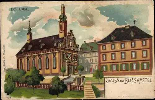 Künstler Litho Blieskastel im Saarland, Katholische Kirche