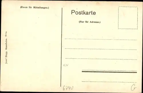 Ak Landau in der Pfalz, Ostbahnstraße, Hotel Kronprinz