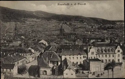 Ak Neustadt an der Weinstraße, Blick auf den Ort, Hotel Löwen