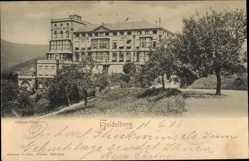 Ak Heidelberg am Neckar, Schlosshotel