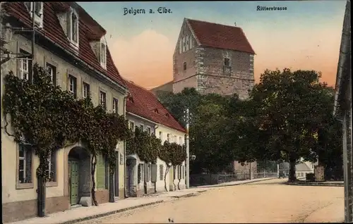 Ak Belgern an der Elbe Sachsen, Ritterstraße