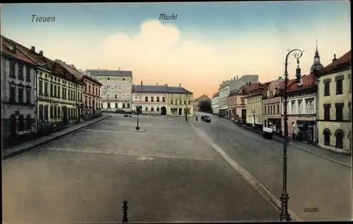 Ak Treuen im Vogtland, Markt