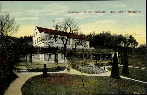 Ak Walddorf Kottmar Sachsen, Gasthof zum Kottmarwald, Besitzer Erwin Missbach
