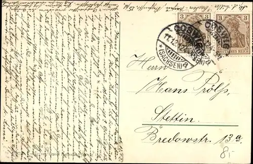 Ak Coswig in Sachsen, Schule