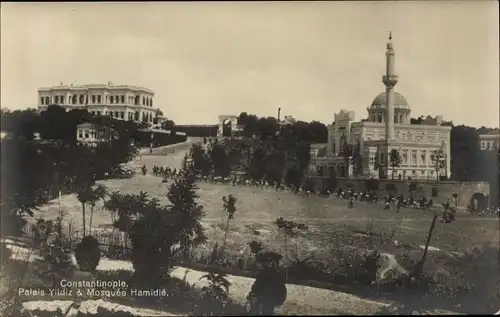 Ak Konstantinopel Istanbul Türkei, Palais Yildiz, Mosquée Hamidié