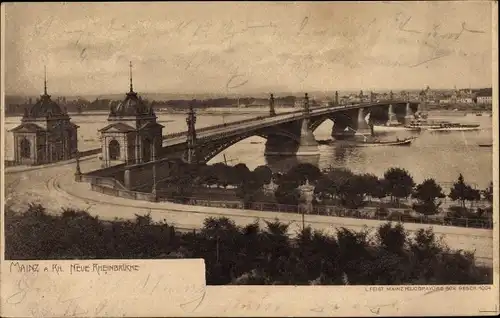 Ak Mainz am Rhein, Neue Rheinbrücke