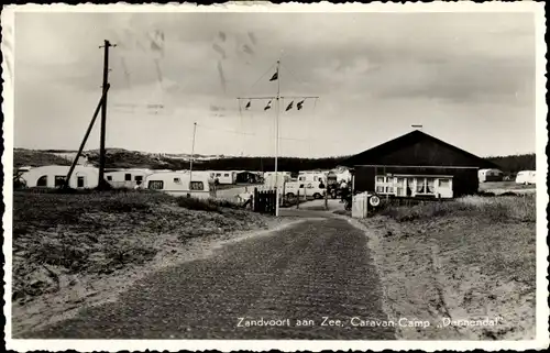 Ak Zandvoort aan Zee Nordholland Niederlande, Caravan Camp Dennedal