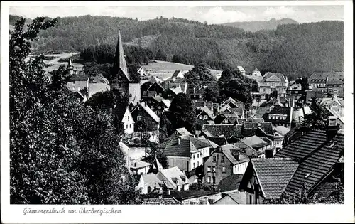 Ak Gummersbach im Oberbergischen Kreis, Teilansicht, Vogelschau