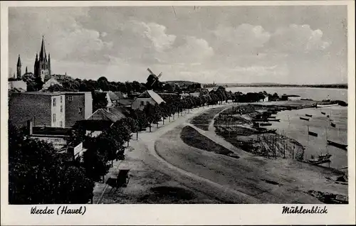 Ak Werder an der Havel, Mühlenblick