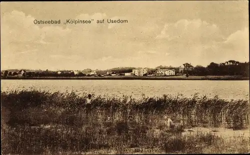 Ak Ostseebad Kölpinsee auf Usedom, Panorama
