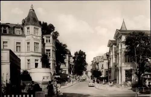 Ak Ostseebad Bansin Heringsdorf auf Usedom, Karl-Marx-Straße