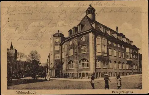 Ak Aschersleben im Salzlandkreis, Bestehorn-Haus