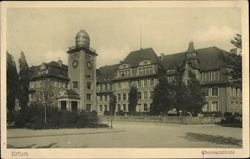 Ak Erfurt in Thüringen, Oberrealschule